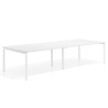 mesa multipuesto 240x126 blanco mate kube mesa coworking doble fondo 126cm recto 1