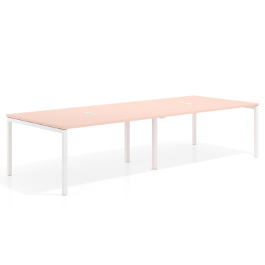 Mesa coworking doble fondo 126cm