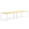 mesa multipuesto 240x126 salvia kube mesa coworking doble fondo 126cm recto 1