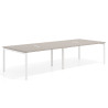 mesa multipuesto 240x126 rayado coco kube mesa coworking doble fondo 126cm recto 1