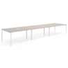 mesa multipuesto 360x126 gris coco kube mesa coworking triple fondo 126cm recto 1