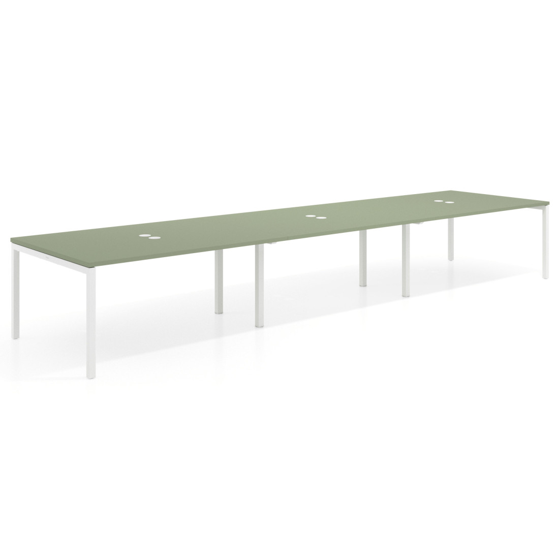 mesa multipuesto 360x126 sauce kube mesa coworking triple fondo 126cm recto 1