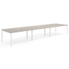 mesa multipuesto 360x126 rayado coco kube mesa coworking triple fondo 126cm recto 1