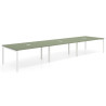 mesa multipuesto 360x126 rayado sauce kube mesa coworking triple fondo 126cm recto 1