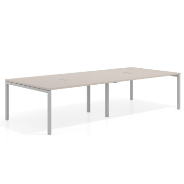 Mesa coworking doble fondo 142cm