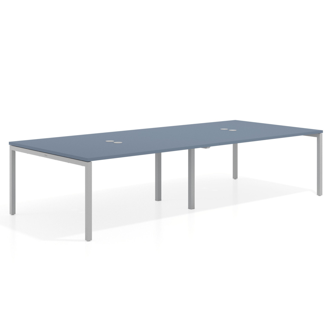 mesa co working 240x142 azul talco kube mesa coworking doble fondo 142cm recto 1