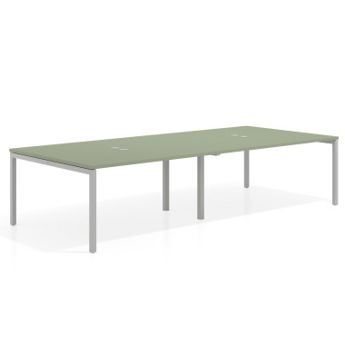 Mesa coworking doble fondo 142cm