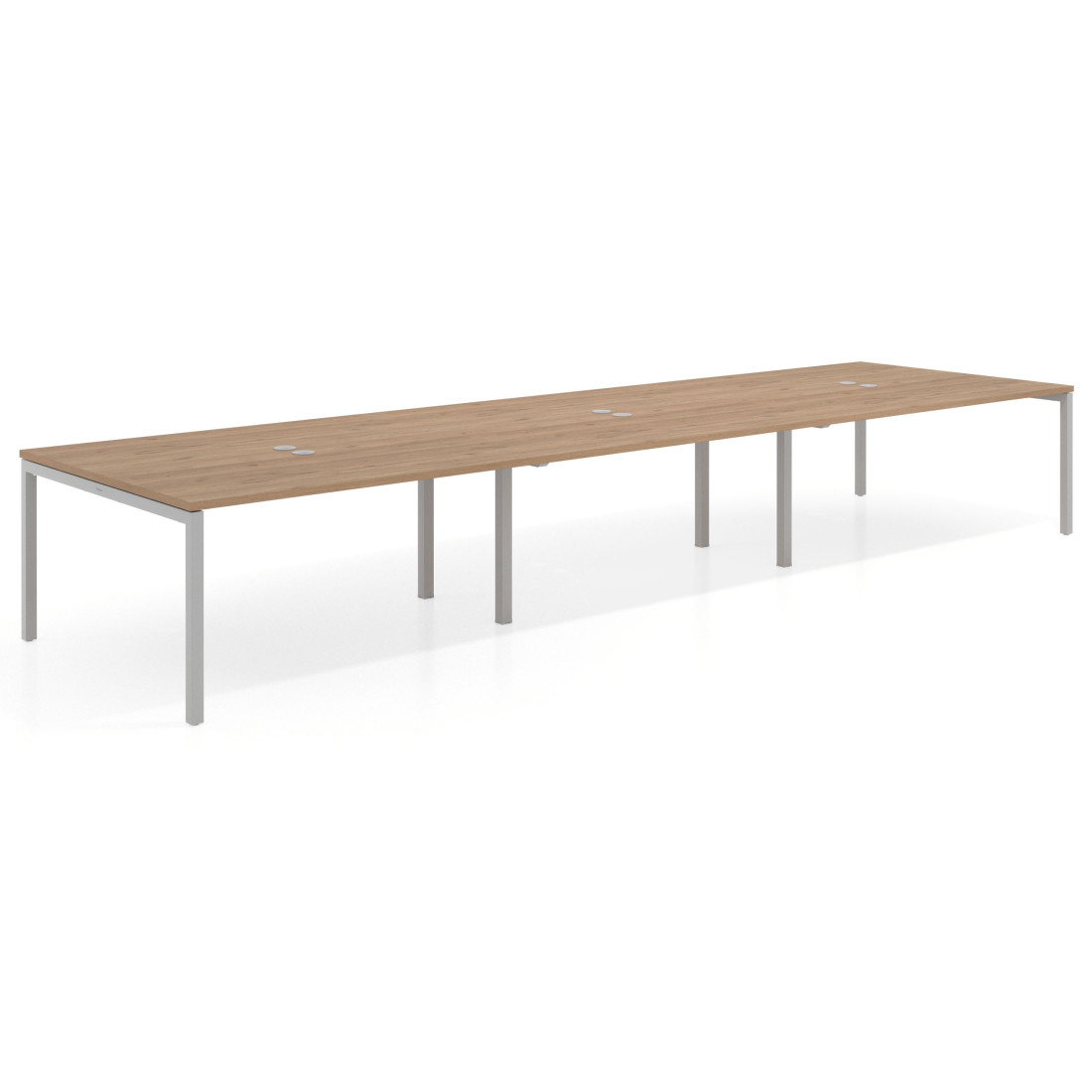mesa co working 360x142 naturale kube mesa coworking triple fondo 142cm recto 1