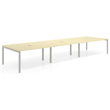 Mesa coworking triple fondo 142cm