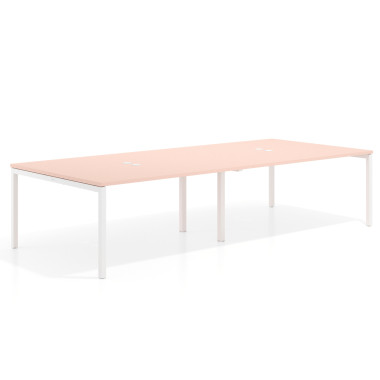 Mesa coworking doble fondo 142cm