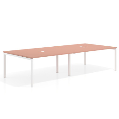 Mesa coworking doble fondo 142cm
