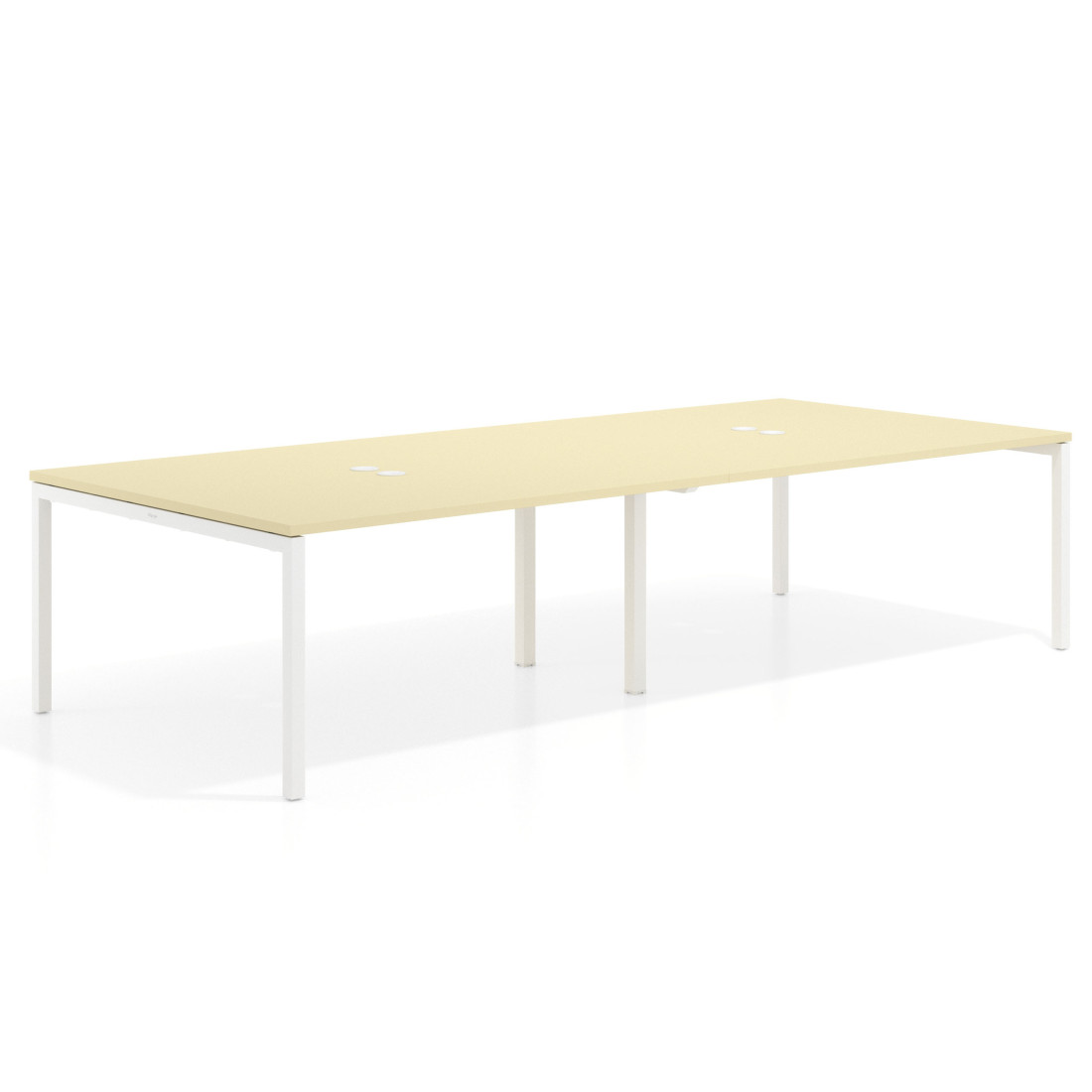 mesa co working 240x142 salvia kube mesa coworking doble fondo 142cm recto 1
