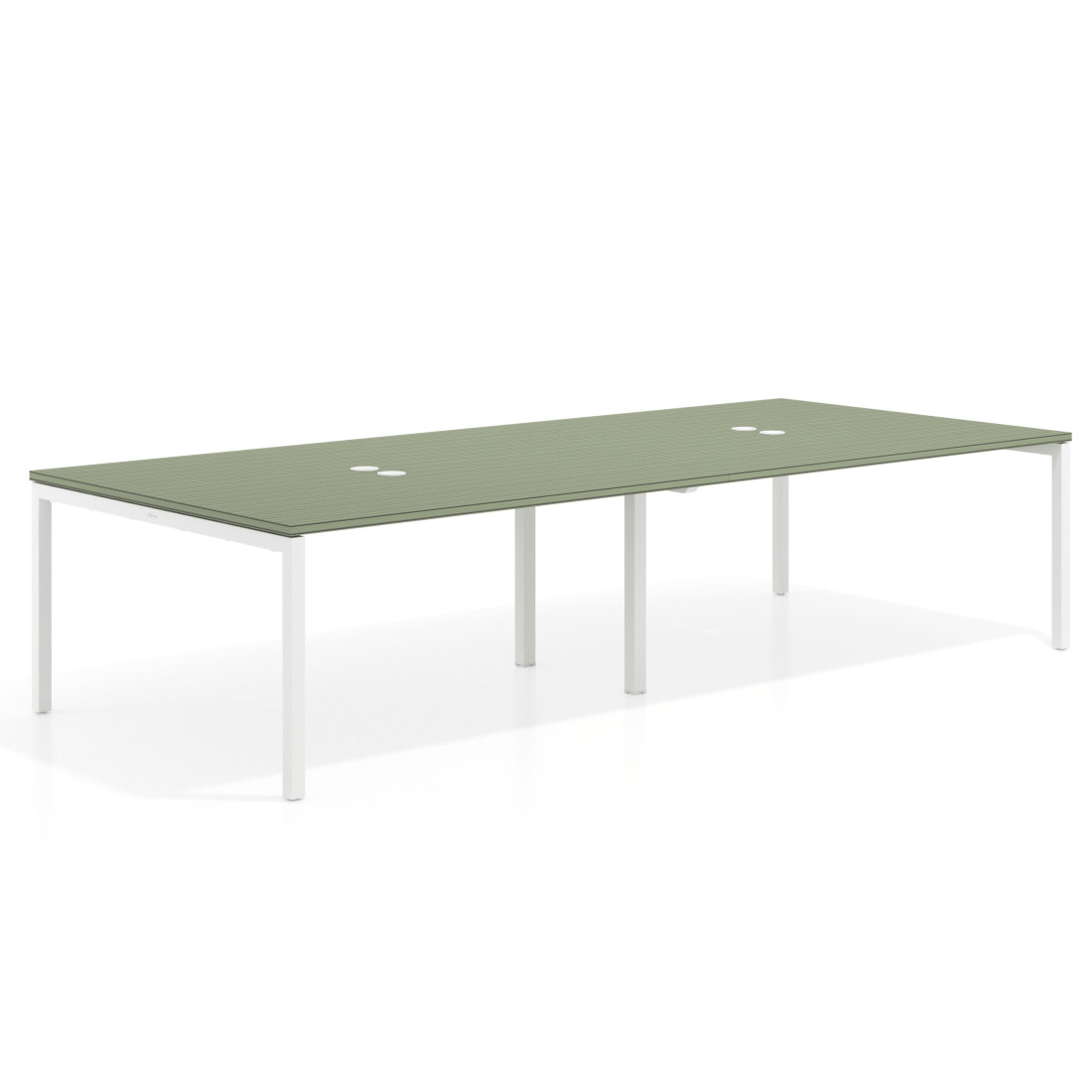 mesa co working 240x142 rayado sauce kube mesa coworking doble fondo 142cm recto 1