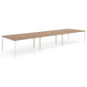mesa multipuesto 360x142 naturale kube mesa coworking triple fondo 142cm recto 1
