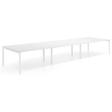 Mesa coworking triple fondo 142cm
