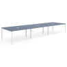 mesa multipuesto 360x142 azul talco kube mesa coworking triple fondo 142cm recto 1