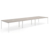 mesa multipuesto 360x142 rayado coco kube mesa coworking triple fondo 142cm recto 1