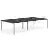 mesa multipuesto 280x166 bocamina kube mesa coworking doble fondo 166cm recto 1