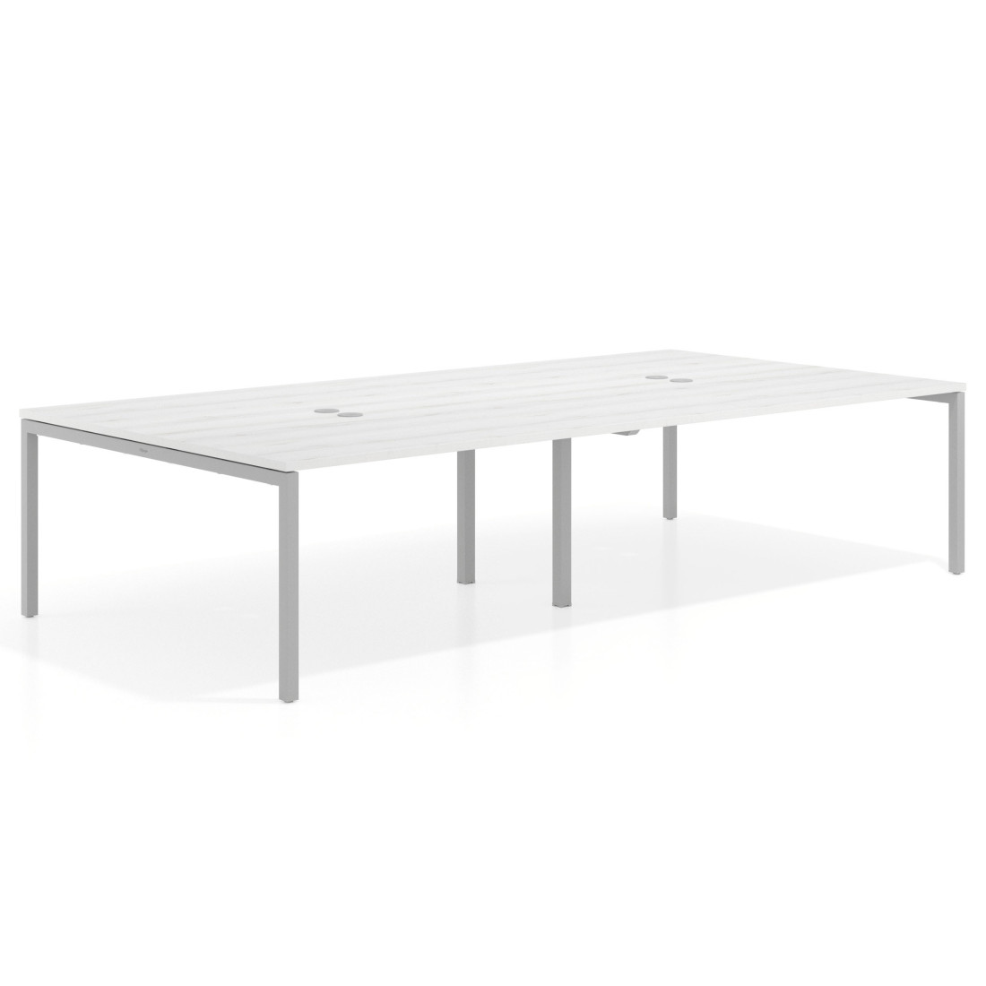 mesa multipuesto 320x166 albo kube mesa coworking doble fondo 166cm recto 1
