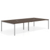 mesa multipuesto 240x166 mistral kube mesa coworking doble fondo 166cm recto 1