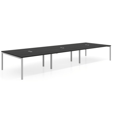 Mesa coworking triple fondo 166cm