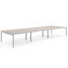 mesa multipuesto 360x166 gris coco kube mesa coworking triple fondo 166cm recto 1