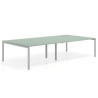 mesa multipuesto 240x166 iris kube mesa coworking doble fondo 166cm recto 1