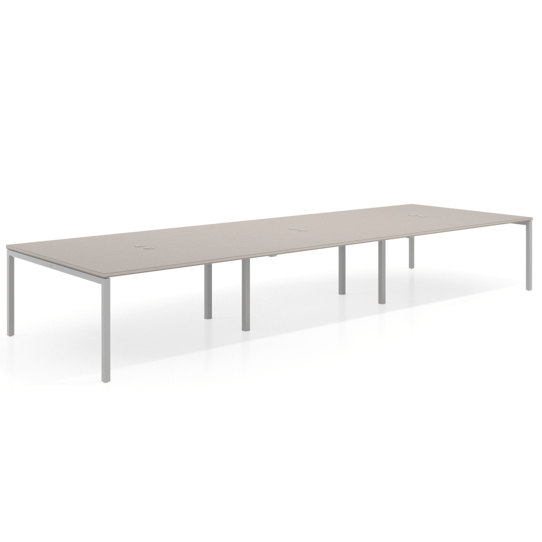 mesa multipuesto 360x166 rayado coco kube mesa coworking triple fondo 166cm recto 1