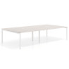 mesa multipuesto 240x166 california kube mesa coworking doble fondo 166cm recto 1