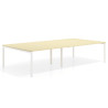 mesa multipuesto 240x166 salvia kube mesa coworking doble fondo 166cm recto 1