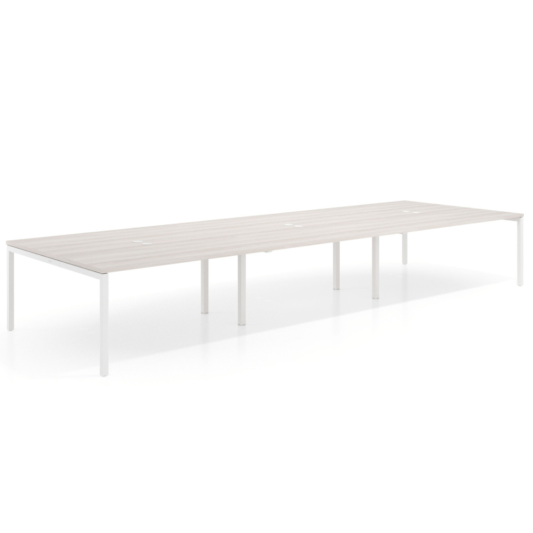 mesa multipuesto 360x166 california kube mesa coworking triple fondo 166cm recto 1