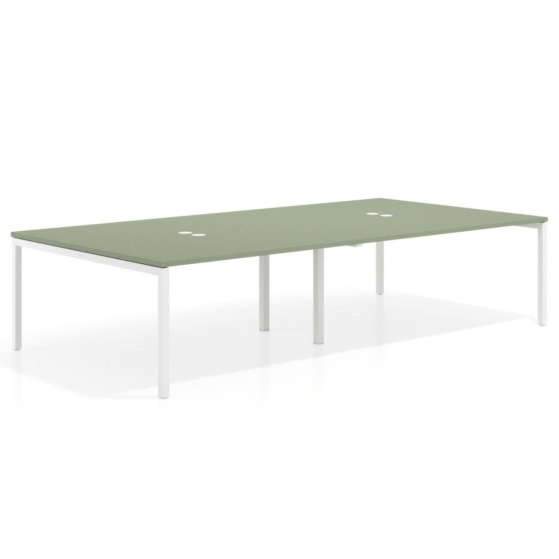 mesa multipuesto 240x166 sauce kube mesa coworking doble fondo 166cm recto 1
