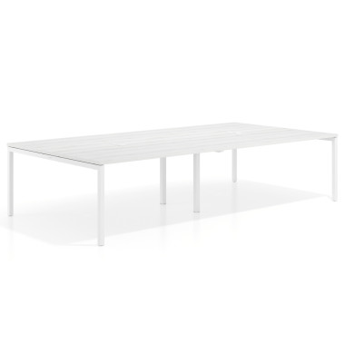 Mesa coworking doble fondo 166cm