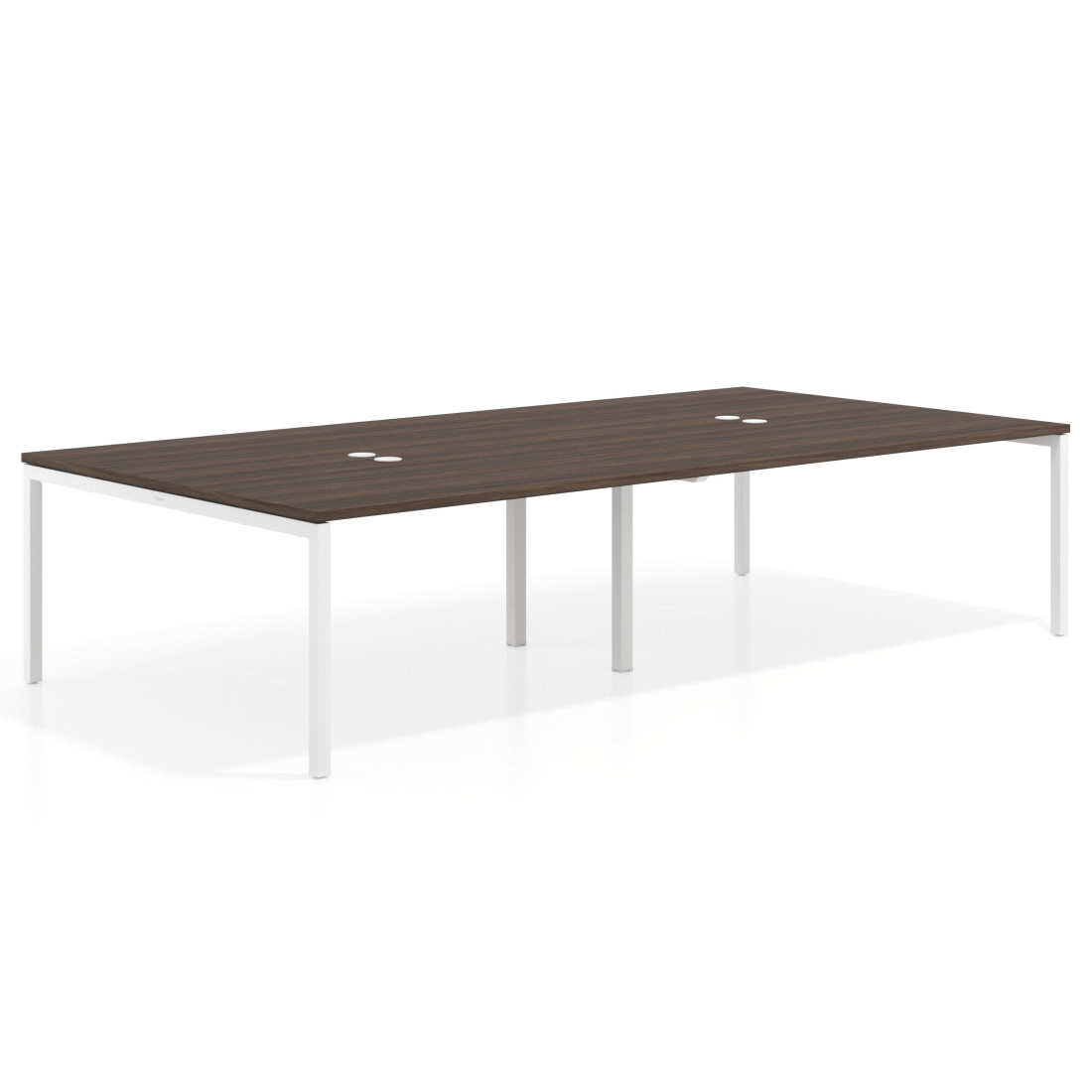 mesa multipuesto 240x166 mistral kube mesa coworking doble fondo 166cm recto 1