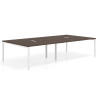 mesa multipuesto 240x166 mistral kube mesa coworking doble fondo 166cm recto 1