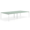 mesa multipuesto 240x166 iris kube mesa coworking doble fondo 166cm recto 1