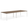 mesa multipuesto 200x126 noce sabi kube mesa bench doble fondo 126cm recto 1