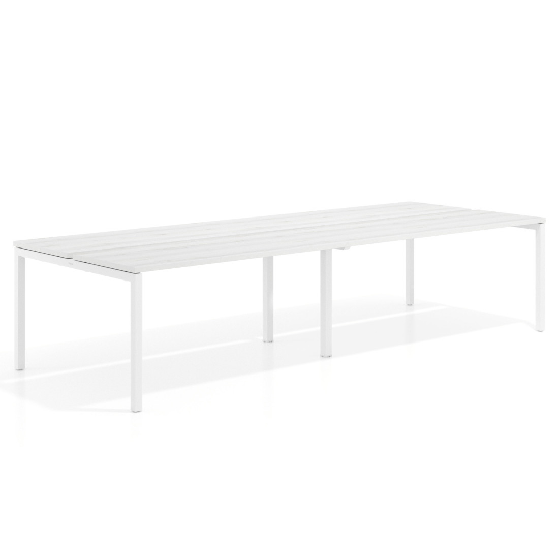 mesa multipuesto 200x126 albo kube mesa bench doble fondo 126cm recto 1