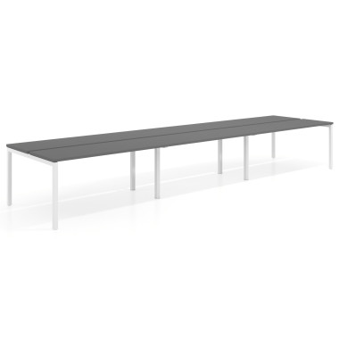 Mesa bench triple, fondo 126cm