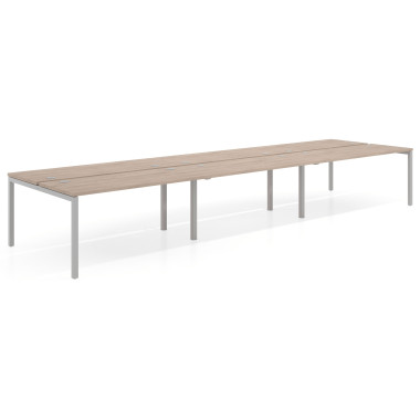 Mesa bench triple, fondo 142cm