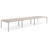 mesa multipuesto 420x142 gris tormenta kube mesa bench triple fondo 142cm recto 1