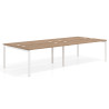 mesa multipuesto 200x142 naturale kube mesa bench doble fondo 142cm recto 1