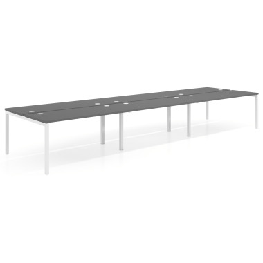 Mesa bench triple, fondo 142cm