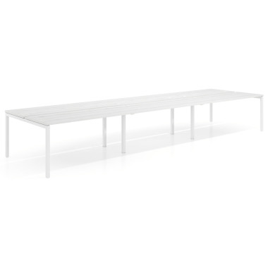 Mesa bench triple, fondo 142cm