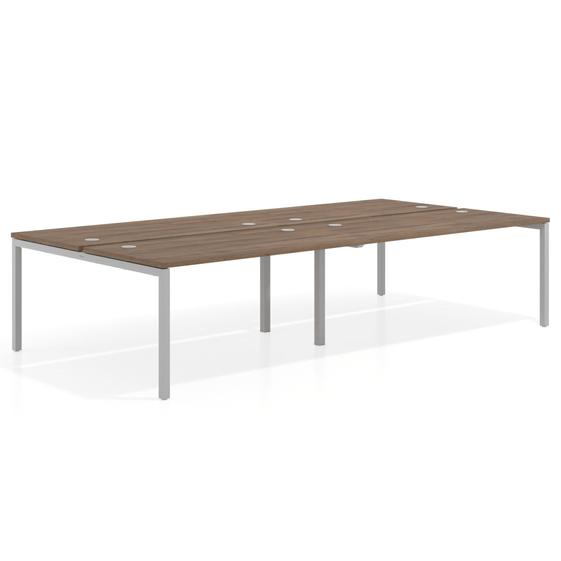 mesa multipuesto 200x166 noce sabi kube mesa bench doble fondo 166cm recto 1