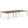 mesa multipuesto 200x166 noce sabi kube mesa bench doble fondo 166cm recto 1