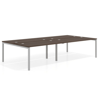 Mesa bench doble, fondo 166cm