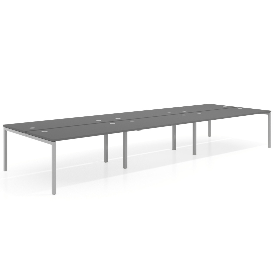 mesa multipuesto 300x166 gris tormenta kube mesa bench triple fondo 166cm recto 1