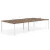mesa multipuesto 200x166 noce sabi kube mesa bench doble fondo 166cm recto 1