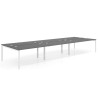 mesa multipuesto 420x166 gris tormenta kube mesa bench triple fondo 166cm recto 1
